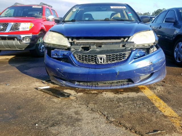 1HGEM22194L048985 - 2004 HONDA CIVIC DX V BLUE photo 9