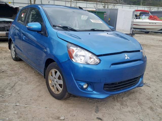 ML32A4HJ1FH049232 - 2015 MITSUBISHI MIRAGE ES BLUE photo 1