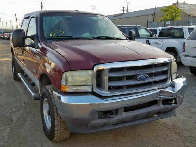 1FTSW31P14EB86550 - 2004 FORD F350 SRW S MAROON photo 1