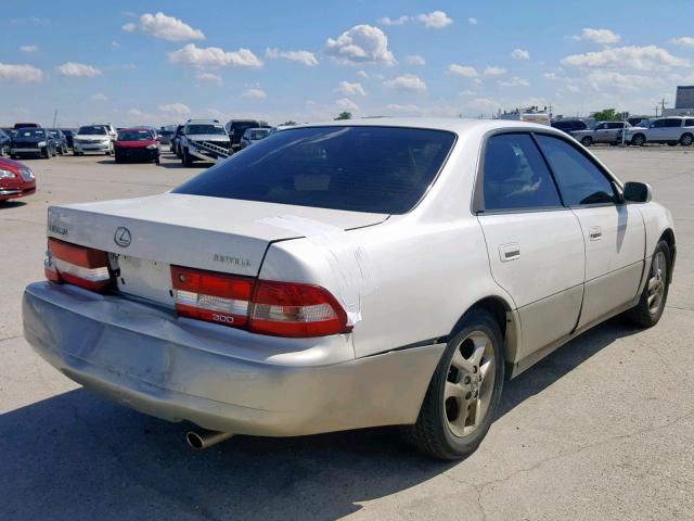 JT8BF28GX10323461 - 2001 LEXUS ES 300 WHITE photo 4