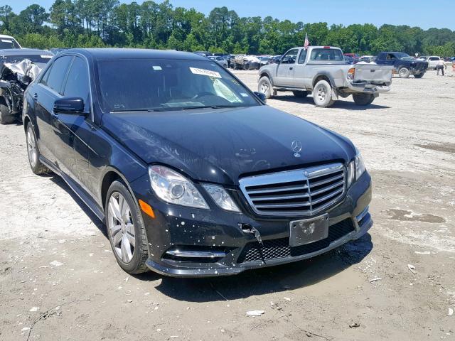 WDDHF2EBXDA675240 - 2013 MERCEDES-BENZ E 350 BLUE BLACK photo 1