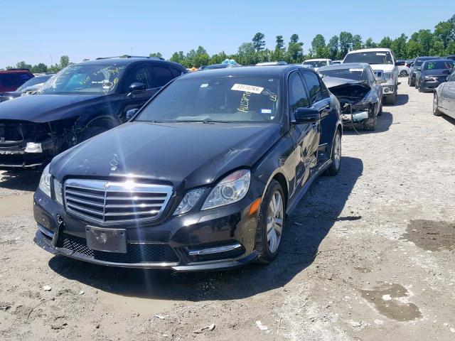 WDDHF2EBXDA675240 - 2013 MERCEDES-BENZ E 350 BLUE BLACK photo 2