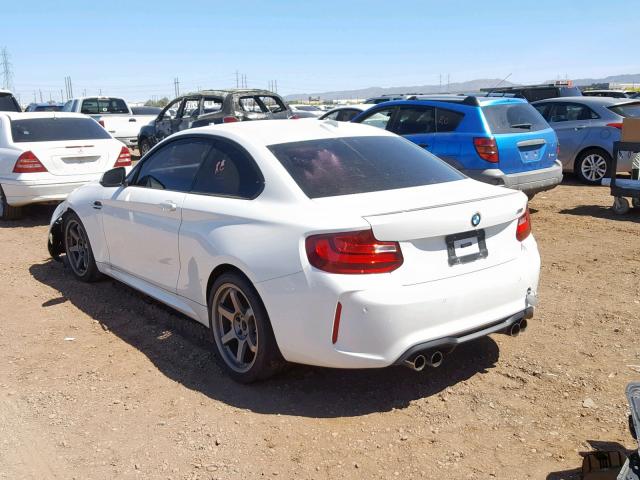 WBS1H9C55GV351923 - 2016 BMW M2 WHITE photo 3