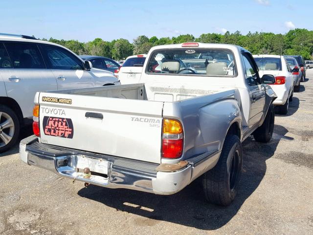 5TENL42N42Z024270 - 2002 TOYOTA TACOMA SILVER photo 4