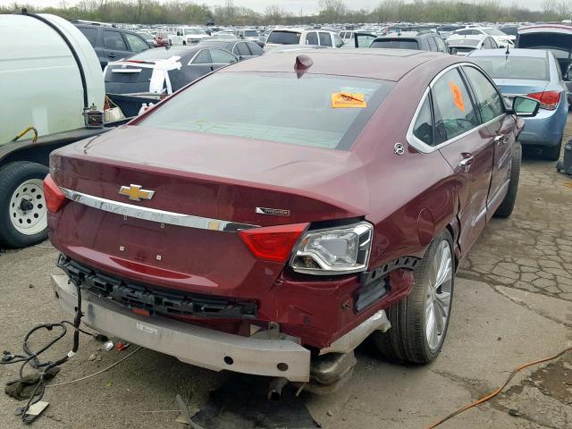 2G1145S34H9196015 - 2017 CHEVROLET IMPALA PRE BURGUNDY photo 4