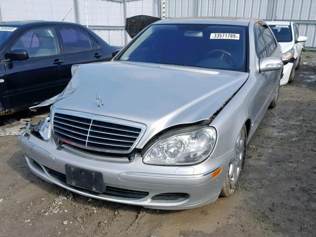 WDBNG83J35A455624 - 2005 MERCEDES-BENZ S 430 4MAT GRAY photo 2