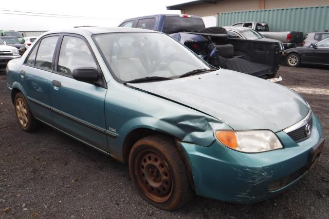 JM1BJ225621567675 - 2002 MAZDA PROTEGE DX GREEN photo 1