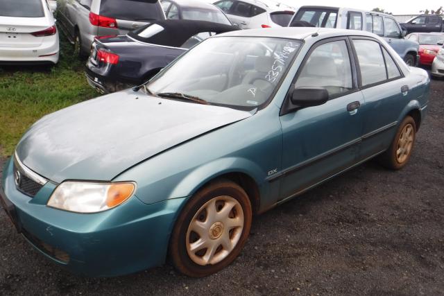 JM1BJ225621567675 - 2002 MAZDA PROTEGE DX GREEN photo 2