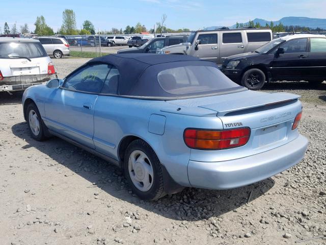 JT5ST87K6M0094179 - 1991 TOYOTA CELICA GT BLUE photo 3