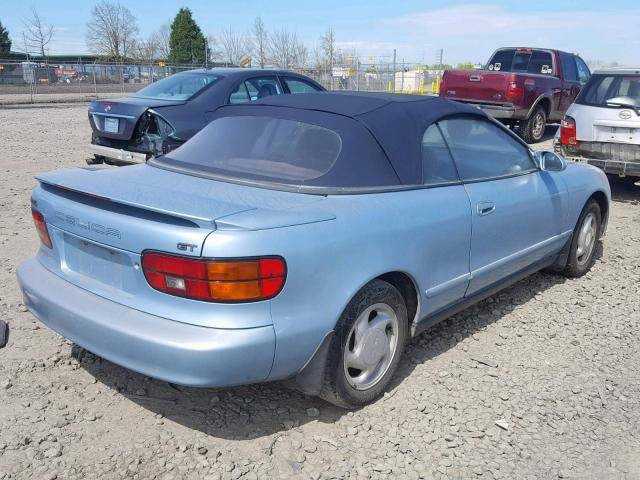 JT5ST87K6M0094179 - 1991 TOYOTA CELICA GT BLUE photo 4