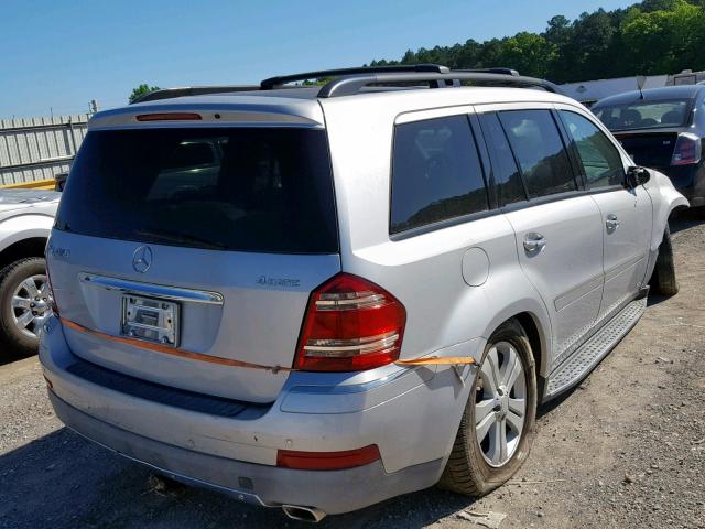 4JGBF71E28A303017 - 2008 MERCEDES-BENZ GL 450 4MA SILVER photo 4