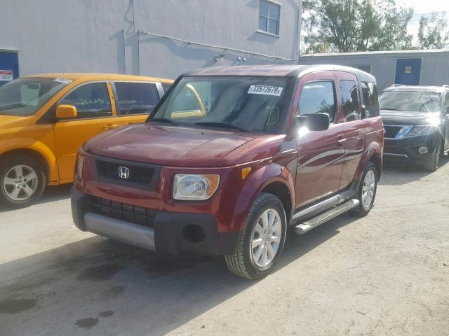 5J6YH18756L006820 - 2006 HONDA ELEMENT EX RED photo 2