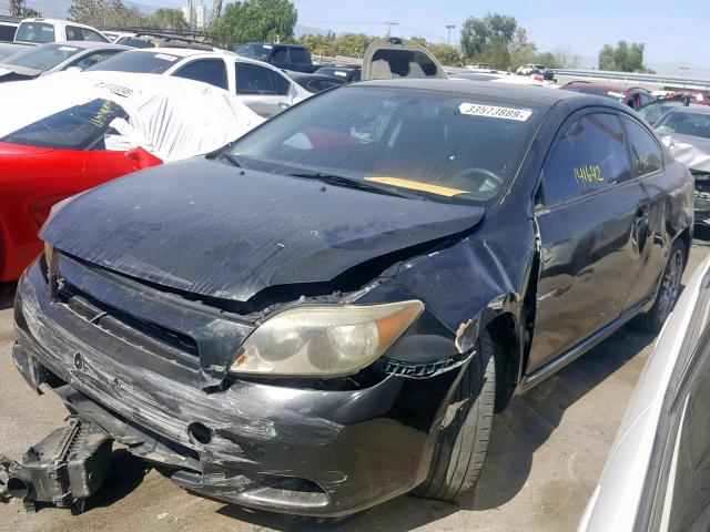 JTKDE167550034089 - 2005 TOYOTA SCION TC შავი ფოტო 2