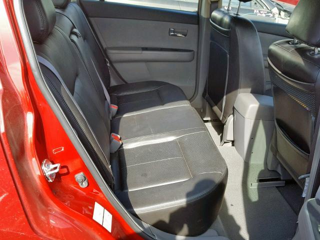 3N1AB61E07L619452 - 2007 NISSAN SENTRA 2.0 RED photo 6