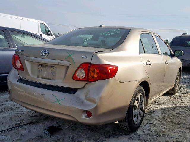 1NXBU40E59Z088335 - 2009 TOYOTA COROLLA BA BROWN photo 4