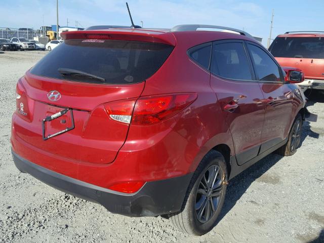 KM8JU3AG8FU995677 - 2015 HYUNDAI TUCSON LIM RED photo 4