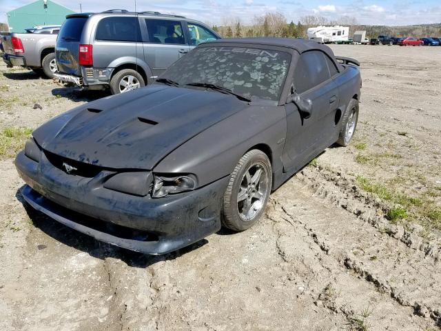 1FALP45X3TF207219 - 1996 FORD MUSTANG GT BLACK photo 2