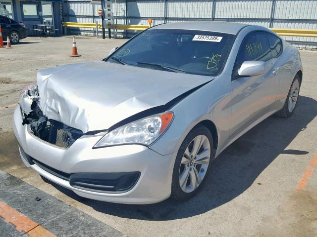 KMHHT6KD3AU040916 - 2010 HYUNDAI GENESIS CO SILVER photo 2