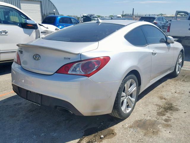 KMHHT6KD3AU040916 - 2010 HYUNDAI GENESIS CO SILVER photo 4