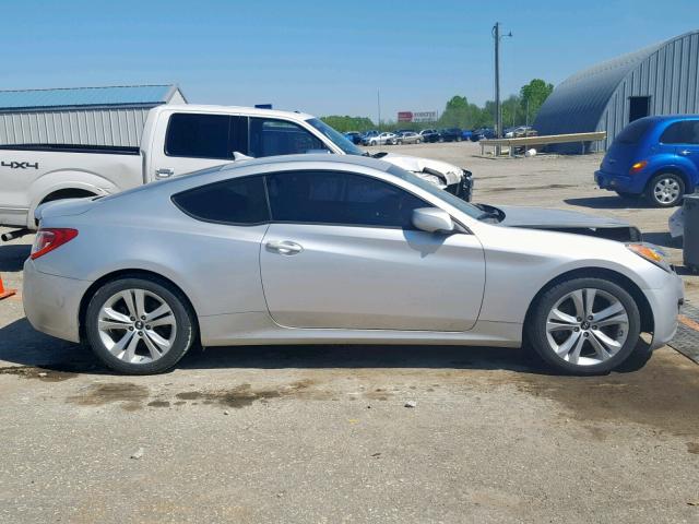 KMHHT6KD3AU040916 - 2010 HYUNDAI GENESIS CO SILVER photo 9