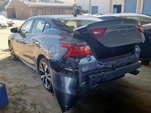 1N4AA6AP5JC387487 - 2018 NISSAN MAXIMA 3.5 GRAY photo 3