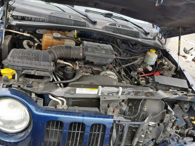 1J4GL58K63W527643 - 2003 JEEP LIBERTY LI BLUE photo 7