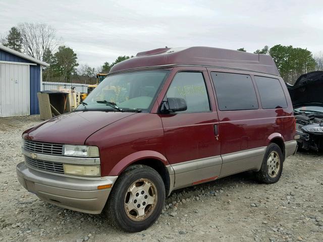 1GNDM19X15B122705 - 2005 CHEVROLET ASTRO RED photo 2