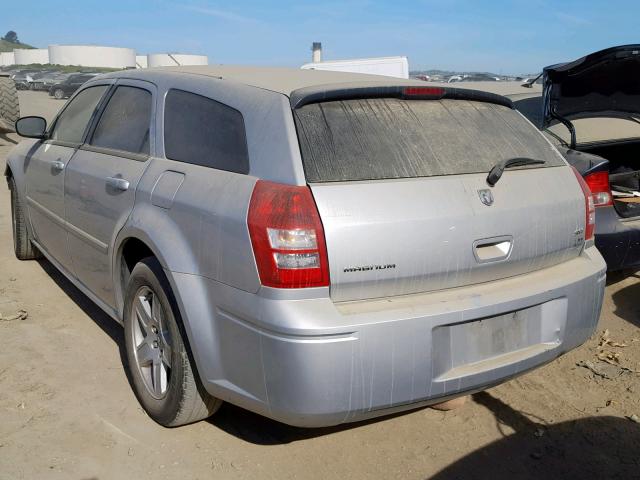 2D4FV47V47H785197 - 2007 DODGE MAGNUM SXT SILVER photo 3