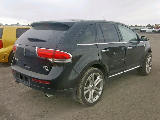 2LMDJ8JK8DBL13296 - 2013 LINCOLN MKX BLACK photo 4