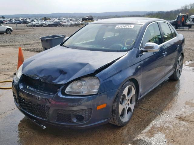 3VWCT71K26M847828 - 2006 VOLKSWAGEN JETTA TDI BLUE photo 2