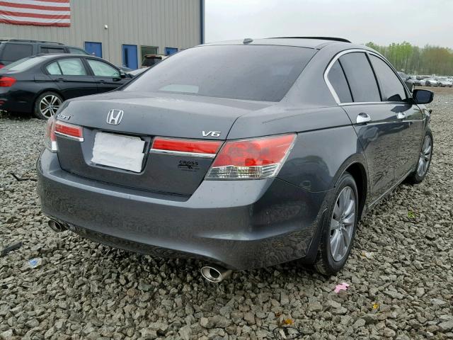 1HGCP3F80CA033197 - 2012 HONDA ACCORD EXL GRAY photo 4