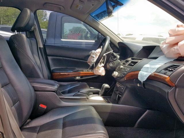 1HGCP3F80CA033197 - 2012 HONDA ACCORD EXL GRAY photo 5