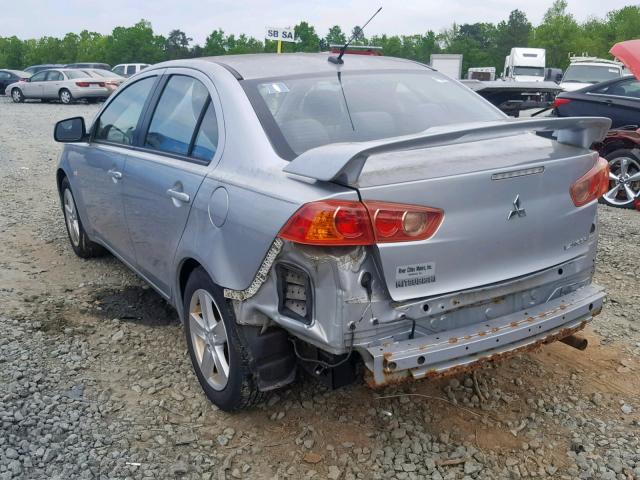 JA3AU26U88U017176 - 2008 MITSUBISHI LANCER ES SILVER photo 3