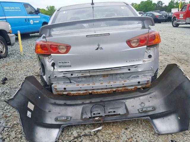 JA3AU26U88U017176 - 2008 MITSUBISHI LANCER ES SILVER photo 9