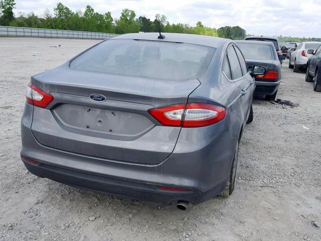 3FA6P0G70DR152848 - 2013 FORD FUSION S GRAY photo 4