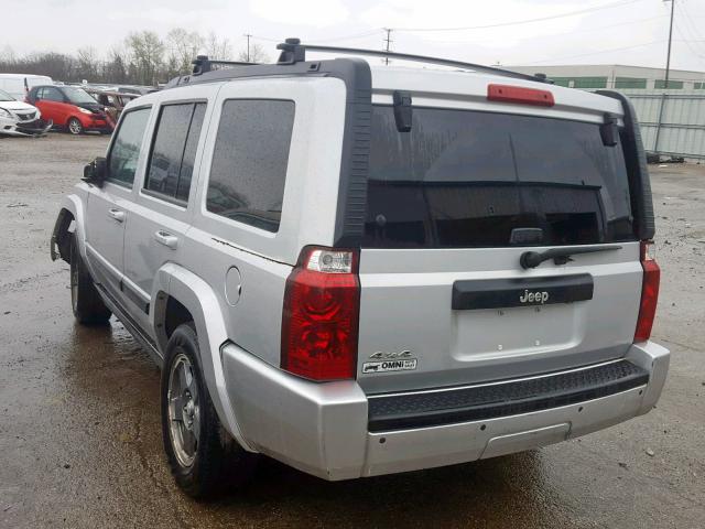 1J8HG48KX8C189187 - 2008 JEEP COMMANDER SILVER photo 3