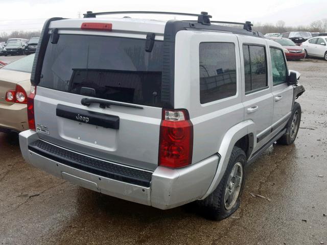 1J8HG48KX8C189187 - 2008 JEEP COMMANDER SILVER photo 4