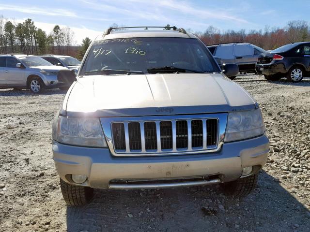 1J8GW58N94C111606 - 2004 JEEP GRAND CHER TAN photo 9