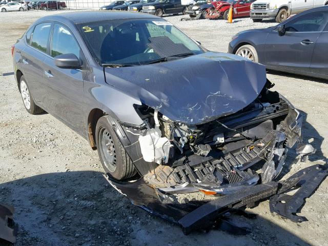 3N1AB7APXHL720636 - 2017 NISSAN SENTRA S GRAY photo 1