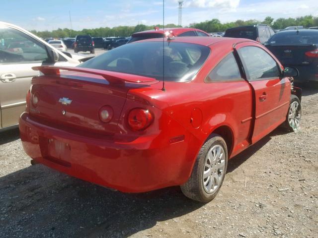 1G1AT18H297200046 - 2009 CHEVROLET COBALT LT RED photo 4