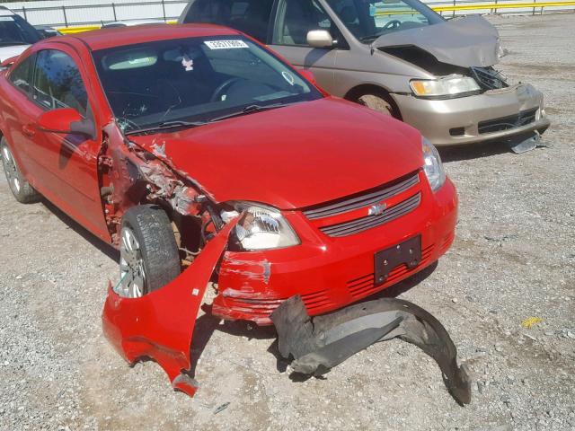 1G1AT18H297200046 - 2009 CHEVROLET COBALT LT RED photo 7