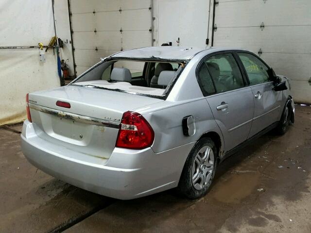 1G1ZS57N87F107412 - 2007 CHEVROLET MALIBU LS SILVER photo 4