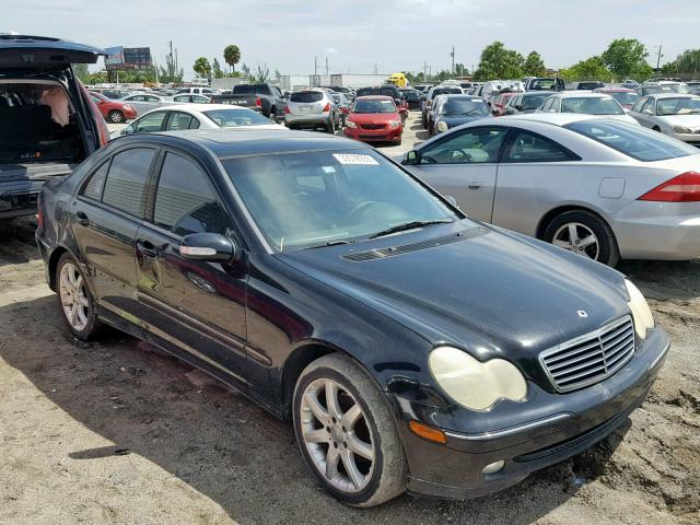 WDBRF40J23F442428 - 2003 MERCEDES-BENZ C 230K SPO BLACK photo 1