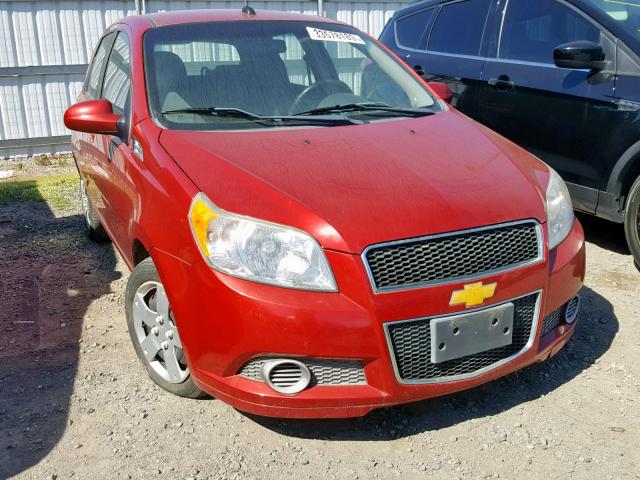 KL1TD6DE1AB106755 - 2010 CHEVROLET AVEO LS RED photo 1