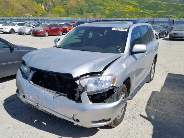 5TDKK3EH3AS006568 - 2010 TOYOTA HIGHLANDER SILVER photo 2