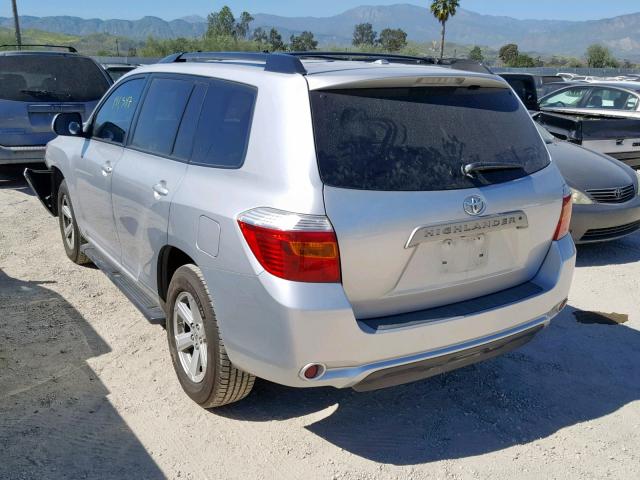 5TDKK3EH3AS006568 - 2010 TOYOTA HIGHLANDER SILVER photo 3