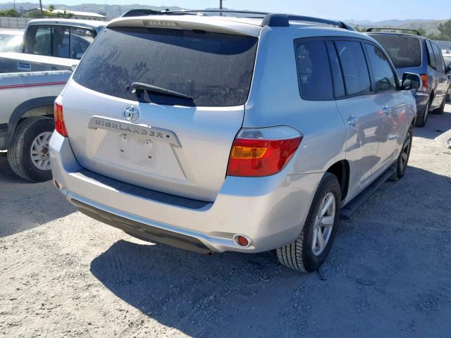 5TDKK3EH3AS006568 - 2010 TOYOTA HIGHLANDER SILVER photo 4