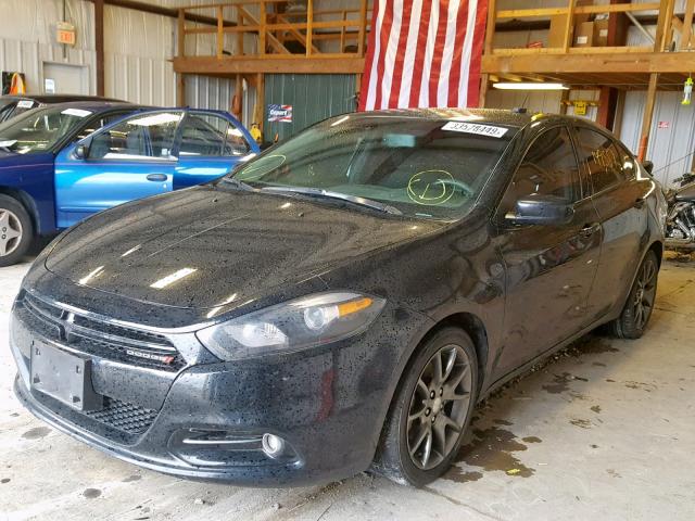 1C3CDFBA7DD298902 - 2013 DODGE DART SXT BLACK photo 2