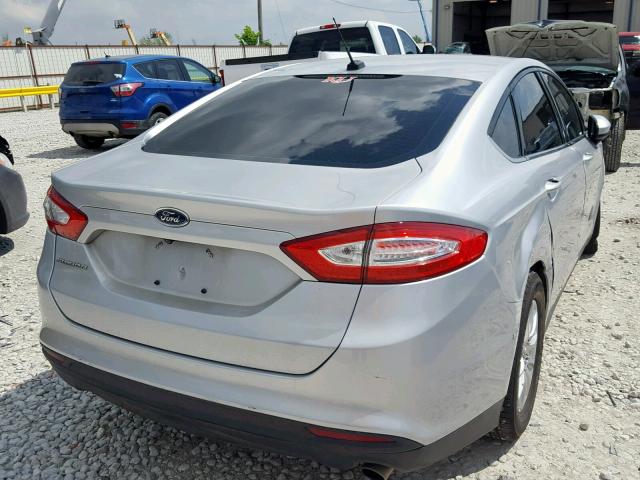 3FA6P0G73FR244197 - 2015 FORD FUSION S GRAY photo 4