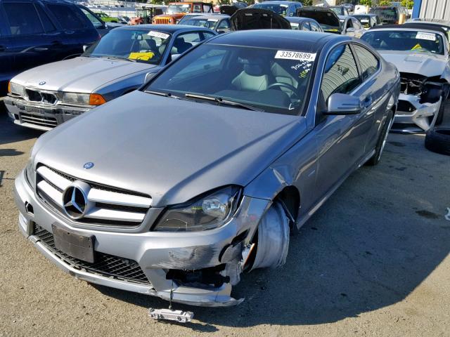 WDDGJ4HB0CF739126 - 2012 MERCEDES-BENZ C 250 GRAY photo 2